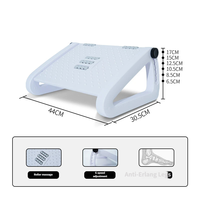 Repose-pieds massant multifonctionnel en plastique, style minimaliste moderne, réglable, pour bureau, maison, chambre, coussin de pieds