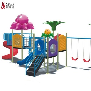 Petit toboggan coloré personnalisé de grande taille pour aire de jeux extérieure, jardin d'école, toboggan combiné de bonne qualité avec balançoire - Product Image 1