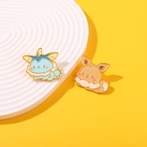 Pin de Esmalte con Forma de Animal de Dibujos Animados Kawaii Pikachu, Broche de Solapa de Metal Duro Único y Lindo para Niños y Amigos - Product Image 5