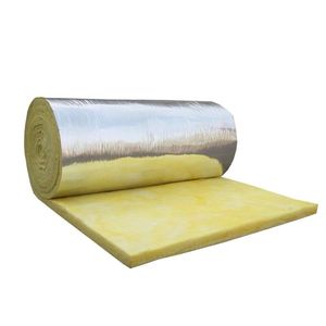 Aluminum Foil Lined Glass Wool Roll 5 <b>7</b> 10 Cm Thickness Sound Insulation And Absorption For Steel Structures Factory Buildings - Product Image 1