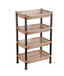 Estante de Almacenamiento Plegable Pequeño de 4 Niveles, Multicapa, de Plástico - Product Image 2