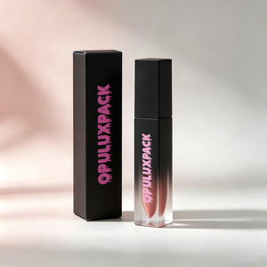 Tube de brillant à lèvres carré givré rose doré de 7 ml, conteneur vide pour huile à lèvres, boîte personnalisée avec logo pour emballage cosmétique - Product Image 2