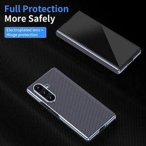 Gran oferta, funda de teléfono dura de fibra de carbono con cámara, funda protectora para teléfono móvil para Samsung Galaxy Z Fold <span class=keywords><strong>7</strong></span>, fundas para teléfono - Product Image 2