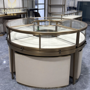 Thiết kế sang trọng thương mại cửa hàng truy cập đảo kiosk có thể khóa tủ trưng bày đồ trang sức tốt trưng bày kính hiển thị cửa hàng bán lẻ - Product Image 6