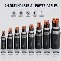 Câble électrique industriel 3 conducteurs 10 mm en cuivre sans oxygène isolé PVC, étanche IP67, pour applications marines, ferroviaires, aériennes et informatiques