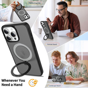 Coque de téléphone pour iPhone 15 Pro Max, support de raquette mat, compatible avec la peau, pour iPhone 15 Pro Max - Product Image 3