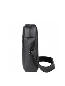 Sac à bandoulière en cuir PU OEM pour hommes, sac messager d'affaires en cuir de vache véritable, sac bandoulière réglable, sac à bandoulière tendance - Product Image 3