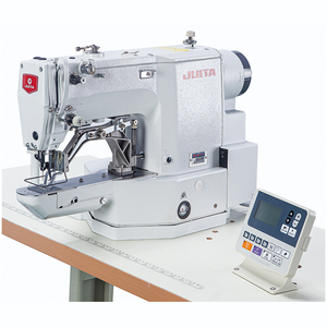 Máquina de coser industrial computarizada programable de alta velocidad JT-430D con motor de accionamiento directo y cortahilos para puntadas de seguridad - Product Image 1