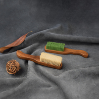 Brosse de nettoyage pour escalade en poils de sanglier, 6/7 rangées, nouées manuellement, durable, avec manche en bois, pour bricolage et OEM