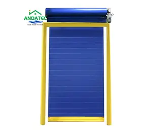 High speed fabric cloth insulated electric roll top shutters door for cold storage room