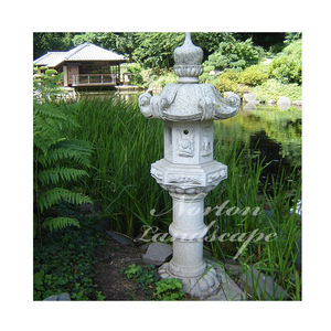 Buitentuin Tempel Decoratie Hotel Villa Granieten Lantaarn Japanse Stijl Mooie Stenen Carving Marmeren Pagode Lantaarn - Product Image 2
