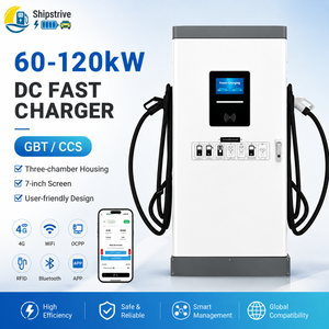 Neue 60kW 80kW 120kW DC EV-Ladestation Kommerzielle Schnellladestation mit <span class=keywords><strong>SESC</strong></span>-App Lokale Zahlungsoption 380V Eingang - Product Image 1
