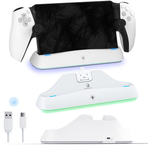 Station de charge Hc-P3711 avec éclairage RVB, interface Type-C, chargeur rapide pour Playstation PS5, streaming, <span class=keywords><strong>accessoires</strong></span> de jeu PS - Product Image 1