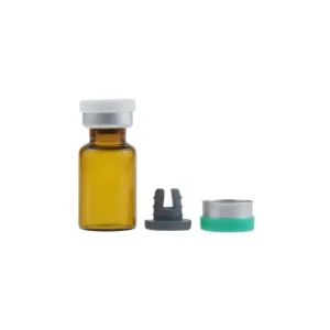 Wholesale Price Customized transparent Amber Glass Vial Bottles Pharmaceutical Ampoule Bottle with aluminum sealing cap