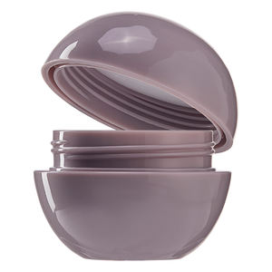 Pots de crème en forme de boule de couleur violette personnalisée PP emballage de crème lotion pour soins pour bébé 50ml joli pot de crème pour le visage pour enfants double couche - Product Image 1