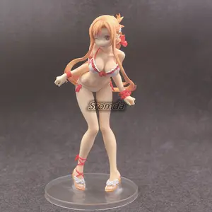 Sromda oyuncaklar Asuna mayo Ver. Çıplak seksi kız PVC aksiyon figürü Asuna plastik Anime karikatür bebek