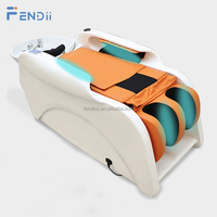 Lit de Lavage Headspa à Massage Électrique et Circulation d'Eau pour Salon de Coiffure
