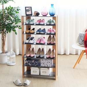 ชั้นวางโชว์ทำจากไม้6ชั้น-ตู้หนังสือที่เก็บของสำหรับบ้าน/สำนักงานดีไซน์ทันสมัยผู้จำหน่ายสินค้าขายส่ง - Product Image 2