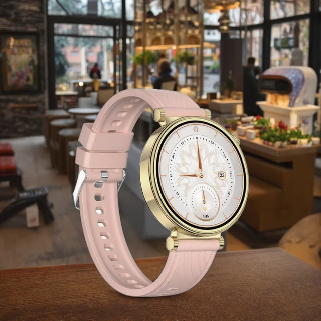 Ladies AM23 AMOLED Screen Heart Rate Blood Oxygen Women's Health Smart Watch for Women Reloj Inteligente Para Mujer