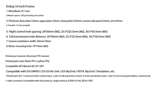 Erdog - Marco FPV de 7/8/9/10 Pulgadas de Larga Duración, Compatible con O4 <span class=keywords><strong>Pro</strong></span>, Simulación de O3, Capacidad de Carga de 3-5 kg - Product Image 6