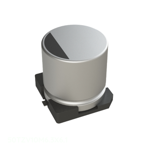 ตัวเก็บประจุแบบ10 uF 20% 50V แบบ SMD ตัวเก็บประจุแบบยึดติดพื้นผิว10 uF สำหรับ50TZV10M6.3X6.1 - Product Image 1