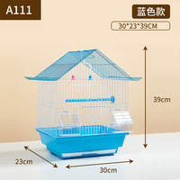 Grande cage à oiseaux en métal, cage à perroquets pour petits oiseaux, cage à oiseaux durable avec bols d'alimentation, plateau amovible, fournisseur en gros