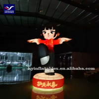 Publicité extérieure de modèle de figure de ballon gonflable de dessin animé