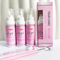 Shampooing Nettoyant Moussant Fouetté Rose Fraise 100ml en Gros, Personnalisé, Doux, Sans Larmes, Végétalien, pour Cils