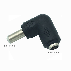 Đồng mới 90 độ góc phải DC Power 5.5mm x 2.1mm Nữ Để 5.5mm x 2.5mm nam <span class=keywords><strong>Adapter</strong></span> - Product Image 1