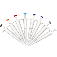 Pipettes de transfert en plastique de haute qualité, mini micropipette de laboratoire réglable avec embout de pipette, volume fixe de 10 µl à 200 µl