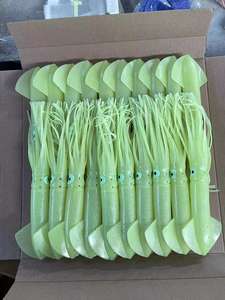 Jupe de poulpe souple de 30cm et 12 pouces, appâts lumineux pour la pêche au thon en eau salée avec oreille - Product Image 3