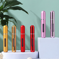 Mini Atomiseur de Voyage en Aluminium Personnalisable, Rechargeable, avec Pompe à Col, pour Huiles Essentielles
