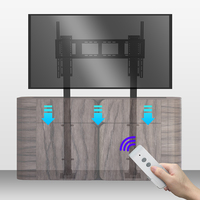 Elektrischer höhen verstellbarer Doppelsäulen-TV-Hebe mechanismus Motorisierter TV-Lift mit fern gesteuerter TV-Ständer