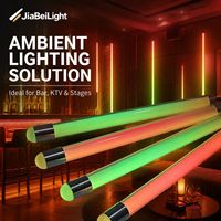 Tube lumineux LED 3D DMX suspendu pour scène, tube acrylique LED RGB pleine couleur, décoration de boîte de nuit, lumière de scène à pixels