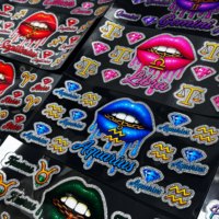 Autocollants créatifs personnalisés Procolorful, logo de marque, impression par transfert UV DTF, autocollants imperméables et durables, échantillon gratuit