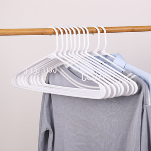 Cintres à vêtements en plastique blancs, économiques, minces et peu encombrants, pour chemises – Offre Spéciale - Product Image 3