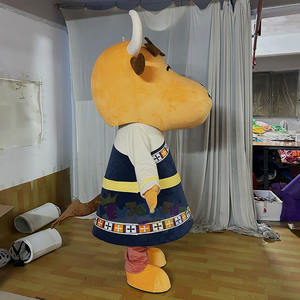 Godimento personalizzabile a tema tibetano <span class=keywords><strong>Yak</strong></span> professionale evento promozionale Costume da mascotte ordine minimo pezzo Unisex adulto - Product Image 2
