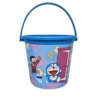 Personnalisé 35OZ Salle À Manger Pour Enfants Recyclable En Plastique PP Poignée De Tambour Pratique Transporter Seau À Popcorn pour Pique-Nique Matériau De Qualité Alimentaire