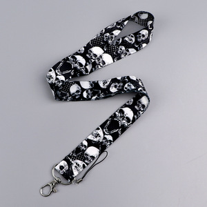 Customizable Nylon Fabric Lanyard with Dog Hook & ID Card Holder-Washable