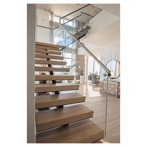 Revestimiento de Escalera de <span class=keywords><strong>Madera</strong></span> Maciza Ecológico y Duradero con Acabado Mate <span class=keywords><strong>para</strong></span> Uso en Interiores, Apartamentos, Hoteles, Diseño Moderno, Garantía de 5 Años - Product Image 6