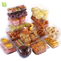 YITO PACK Biologisch afbreekbare PLA voedselveilige milieuvriendelijke sushi hamburger suiker transparante clamshell voedselverpakkingen