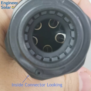 Growatt goodwe Solis ginlong EG4 <span class=keywords><strong>sungrow</strong></span> SJ devalan เก็บพลังงานไฮบริดอินเวอร์เตอร์3เฟส5ขาแกนทองแดงสีดำ IP65 ABS - Product Image 4