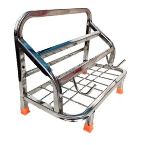 Support Chakla Belan carré 4 en 1 en acier inoxydable Parasnath avec support Tong Chimta fabriqué en Inde - Product Image 2