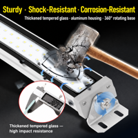 Lampe de travail LED universelle Jiuzheng 110-220V en alliage d'aluminium de 350 mm avec alarme anti-explosion pour usage incendie et domestique