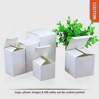 Kotak Hadiah Kertas Putih Polos Ukuran Kecil Cetak Kustom Kosmetik Blind Box Stok Siap Pakai Pasokan Pabrik Kemasan