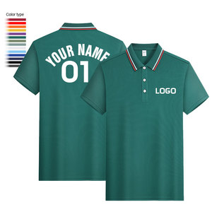 100% Polyester Unisex Quick Dry for Polo T-Shirt Custom Logo Printed Solid Pattern Breathable Knitted Mesh Fabric