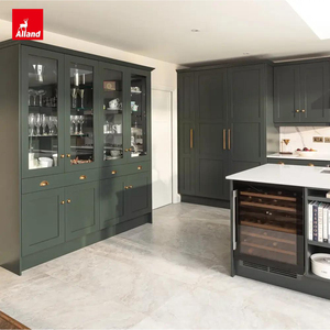 Armoire de cuisine Unionlands Premium Green de style contemporain Shaker en bois massif MDF pour <span class=keywords><strong>architecte</strong></span>, 100 % personnalisable pour <span class=keywords><strong>architecte</strong></span> - Product Image 4