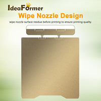 Plaque de construction en plastique Ideaformer PEI à double revêtement pour lit chauffant, 270*293mm (10.63x11.54in), 248g, pour imprimante 3D Creality K2