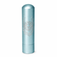 Inhalador de Aluminio Azul Brillante, OEM, Marca Privada, Botella de Perfume Vacía, Recargable, Tubo para Aceites Esenciales de Aromaterapia, Personalizable