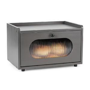 Boîte <span class=keywords><strong>à</strong></span> <span class=keywords><strong>pain</strong></span> pour cuisine comptoir stockage en bois boîte <span class=keywords><strong>à</strong></span> <span class=keywords><strong>pain</strong></span> support conteneur ferme empilable organisateur - Product Image 2